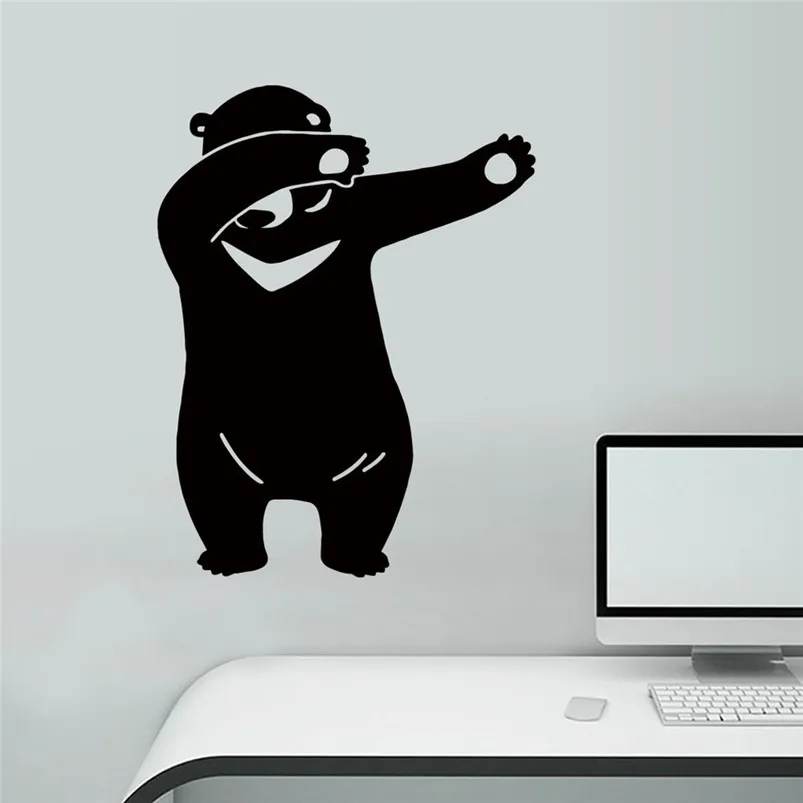 DIY  Wall Stickers Removable Bear Wall Stickers Home Decorative Decal Kids Nursery Baby Room Home Decorations 40MR2504