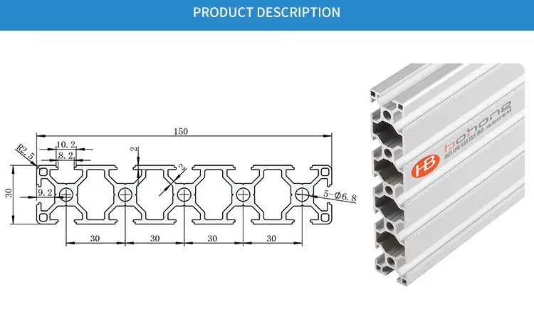 30150 алюминиевый длинный Профиль EN Стандартные скобы DIY кронштейн строительство AL алюминиевая Экструзионная форма CNC 3D DIY части принтера