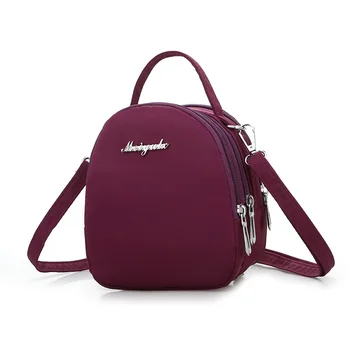 Crossbody Bags for Women Casual Mini Messenger Bag for Girls Multilayer Cell Phone Money Flap Watherproof Nylon Shoulder Bags bonamie girl bohemian beach bag multilayer pocket women national crossbody bag female shoulder bag canvas flap messenger bags