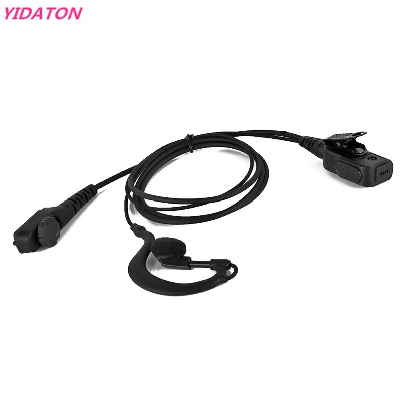 G образный ушной крюк гарнитура Mic PTT для HYT Hytera PD780 PD780G PD785 PD782 PD700 PD702 двухсторонняя