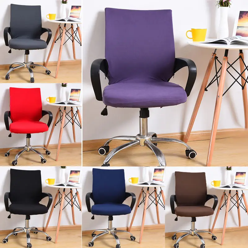 

Spandex Elastic Office Chair Cover Slipcover Armrest Stool Swivel Chair Seat Cover 2018ing
