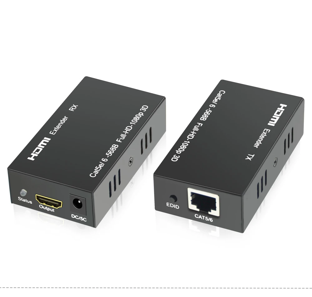 196ft HDMI удлинитель Aikexin 60 м Extensor hdmi-удлинитель Протокола по Lan кабель cat5e/6 Поддержка 3D 1080 p с передатчиком+ приемник