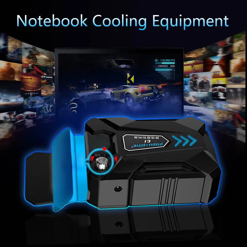 

Extended computer life portable adjustable laptop USB cooling fan air cooler exhaust radiator