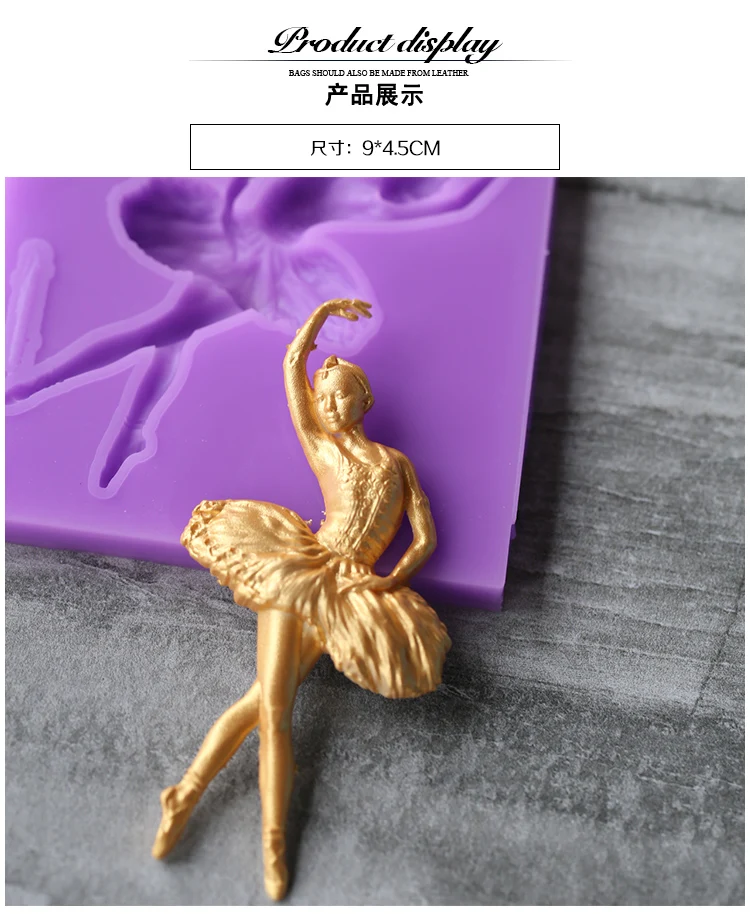 

Dance ballet girl Shape Silicone Mold, Fondant Cake Mold, Bakware Tools, Soap Mold ,DIY Chocolate Cake Decorating Tools FM1283