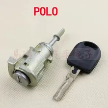 Замок двери автомобиля цилиндр для VW POLO, замена замки от 2002 до 2012 год поло с одним ключом