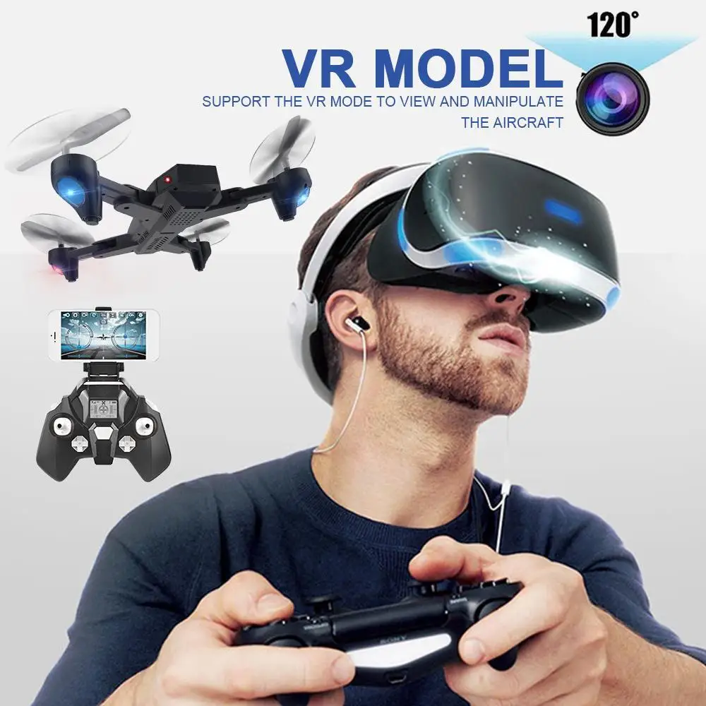 

ABS Drone WiFi FPV Real-Time Altitude Hold 3D Flips Intelligent Original Wireless LED Lighting Speed Adjustable Quadcopter