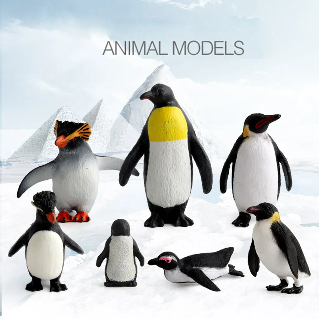 

Model Kit Simulated Penguin Model Kids Hobby Constructor Educational Toys for Children Action Figure Toy Model Penguin Gift