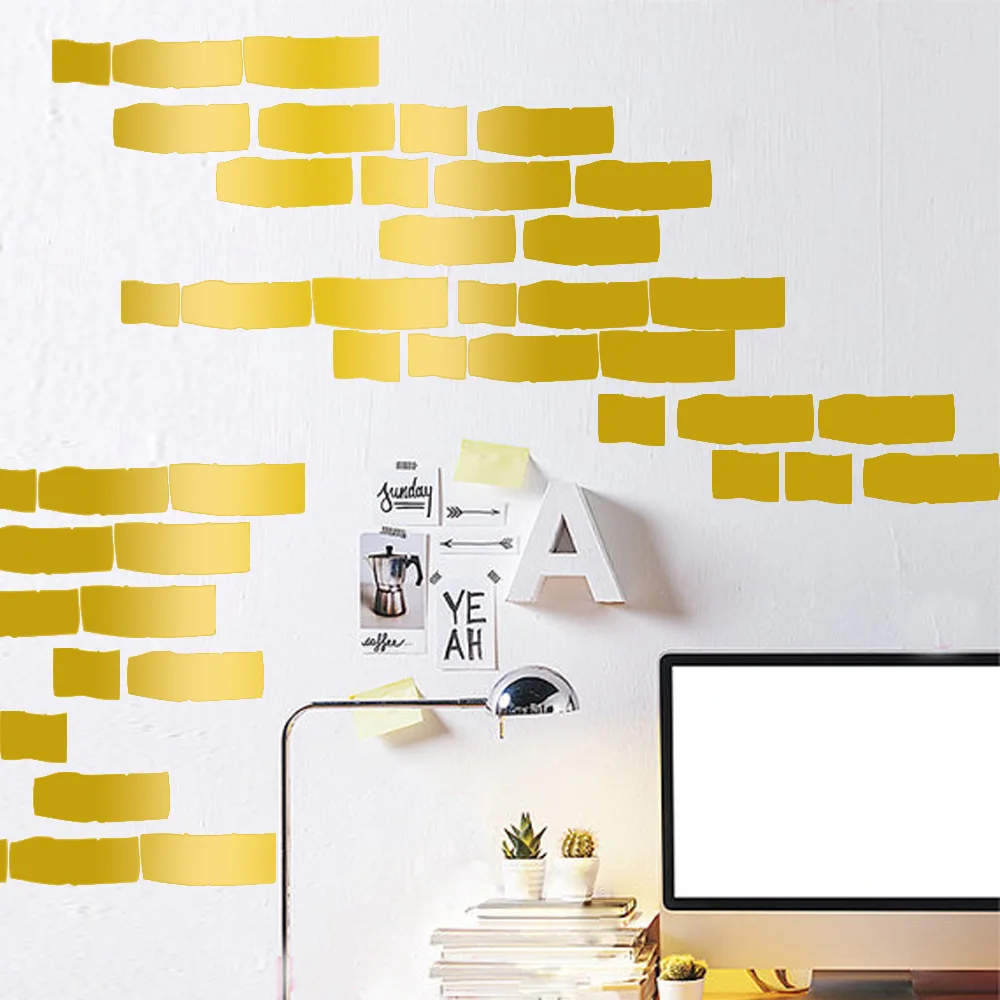 DIY Brick Wall Stickers Decals Kids Children Room Home Decoration Vinyl