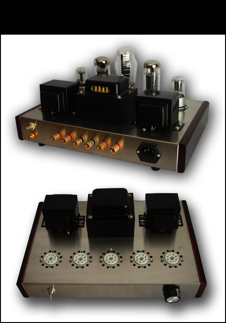 Nobsound рекламная Одиночная трубка, усилитель мощности, установленная Версия с 5Z4P+ 6N9P+ EL34-B выходная мощность 13 Вт+ 13 Вт AC110/220