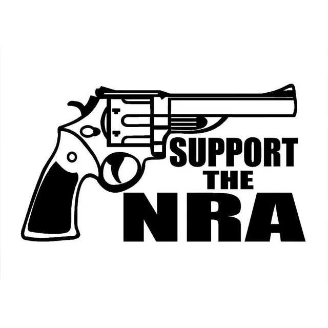 17 9cm 10 2cm support the nra decal hand gun firearm car vinyl