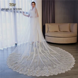 Weiss Noble Una Capa 3 * 3.5 Metros Velo de Novia Catedral Velos Personalizar Apliques Velo de Fiesta de Boda con el Peine Envío Gratis Weiss Noble Una Capa 3 * 3.5 Metros Velo de Novia Catedral Velos Personalizar Apliques Velo de Fiesta de Boda con el Peine Envío Gratis