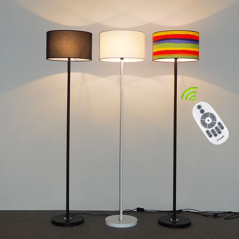 Remote Dimming Modern Led Floor Lamp Nordic Standing Lamps Living