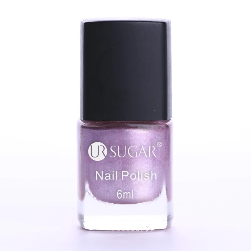 Ur Sugar зеркальный эффект лак для ногтей металлик розовое золото розовый блестящий металлический цвет лак для ногтей маникюрный лак 6 мл - Цвет: Purple