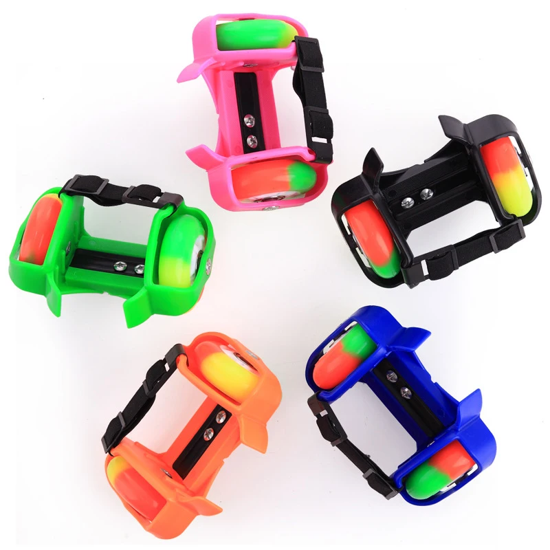 1 زوج الأطفال الأسطوانة أحذية التزلج عجلات الأحذية الأسطوانة المحمولة للأطفال صبي و فتاة