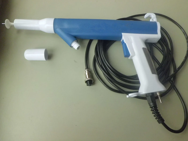 electrostatic manual powder coating gun assembly finish for Nordson