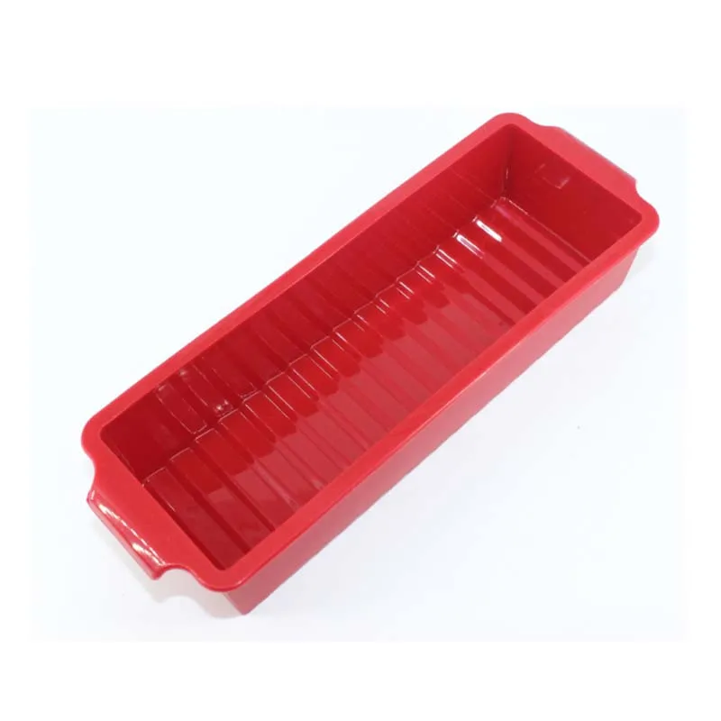 

Red Kitchen Rectangular Silicone Cake Mold Baking Fondant Chocolate Candy Mold Stand Bakeware Cake Decorating Tools DIY Forms