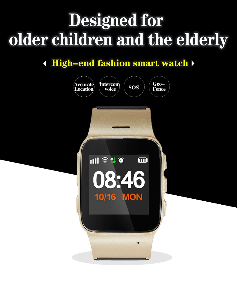 

GPS WIFI GSM Smartphone Watch for Elder Child Android Ios Smart Watch with Google Map Pedometer Russian Spanish SOS Bracelet