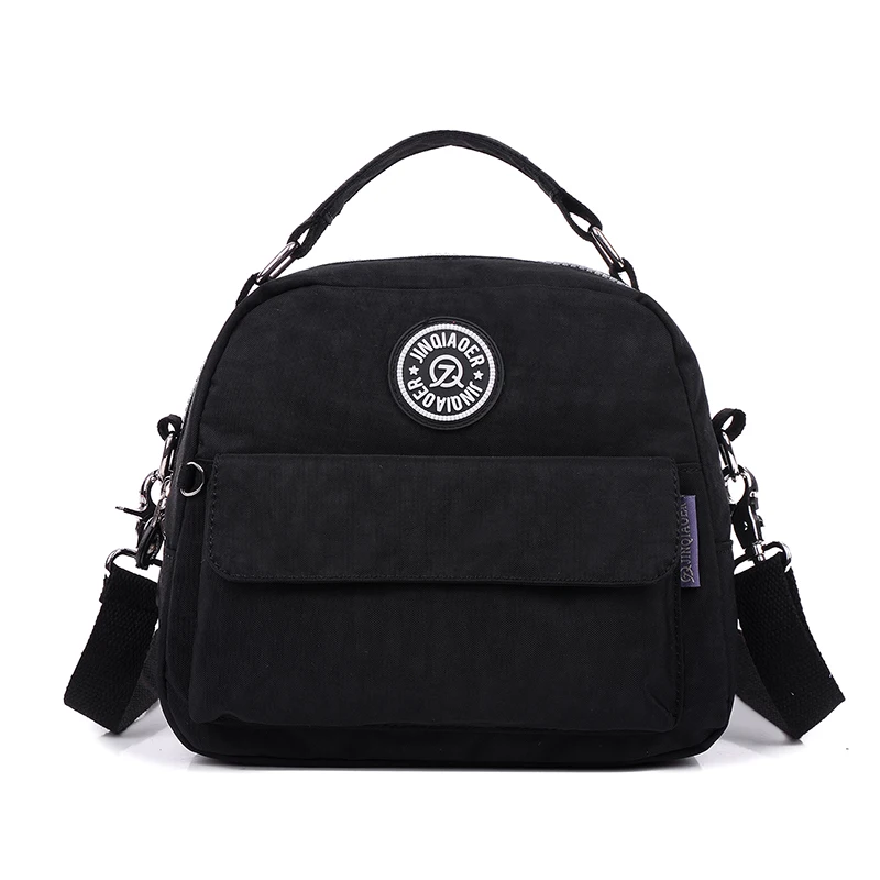 Новинка, многофункциональная модная нейлоновая женская сумка, сумка на плечо, Женская Повседневная маленькая сумка-мессенджер, сумки через плечо - Цвет: Черный