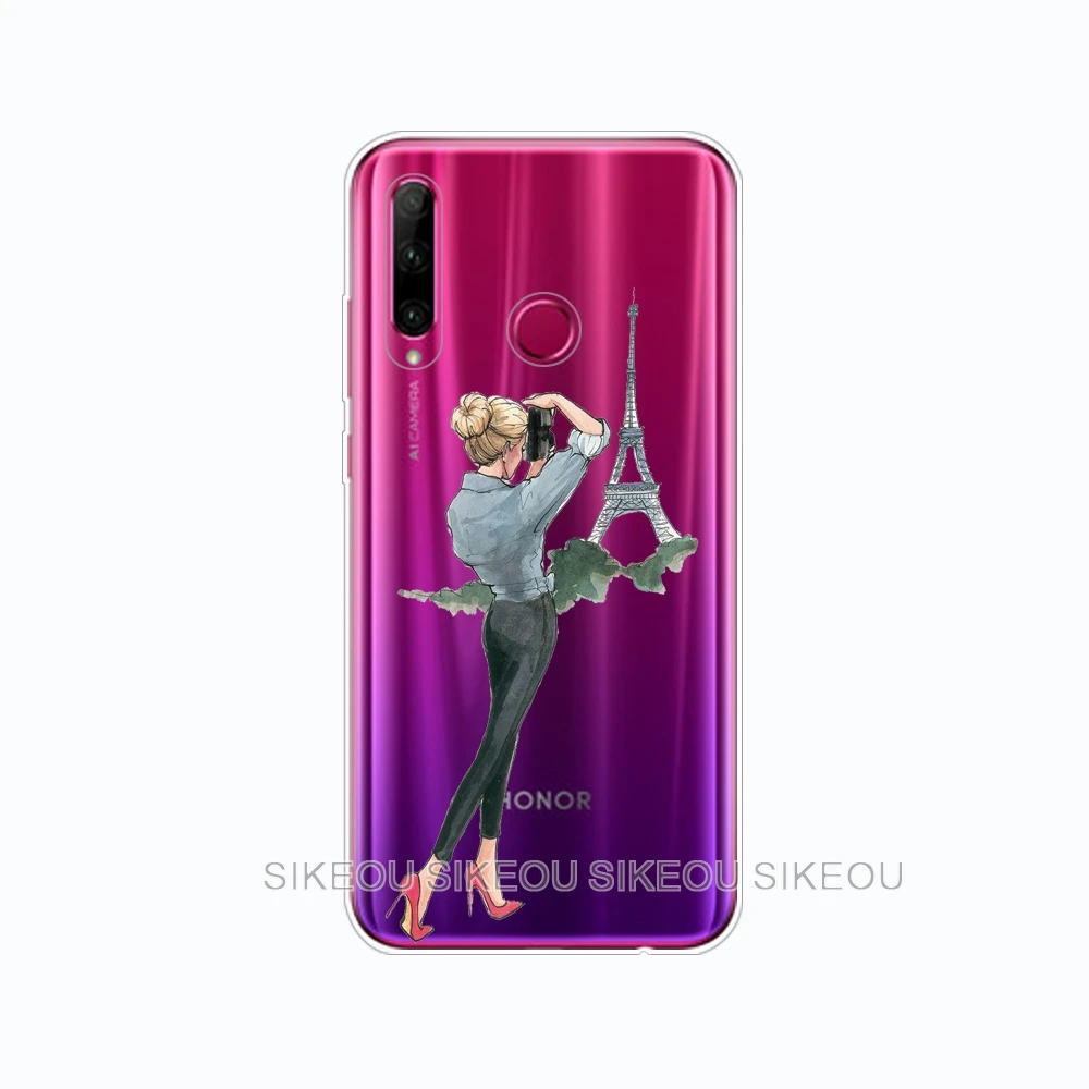 Honor 10i чехол Honor 10i HRY-LX1T силиконовый чехол ТПУ задняя крышка чехол для телефона для huawei Honor 10i Honor10i 10 Я 6,21 дюймов - Цвет: 34685