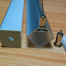 Алюминиевый профиль канал абажур extrused U форма для светодиодной ленты с молочным покрытием 2 м/шт. 35 шт./партия