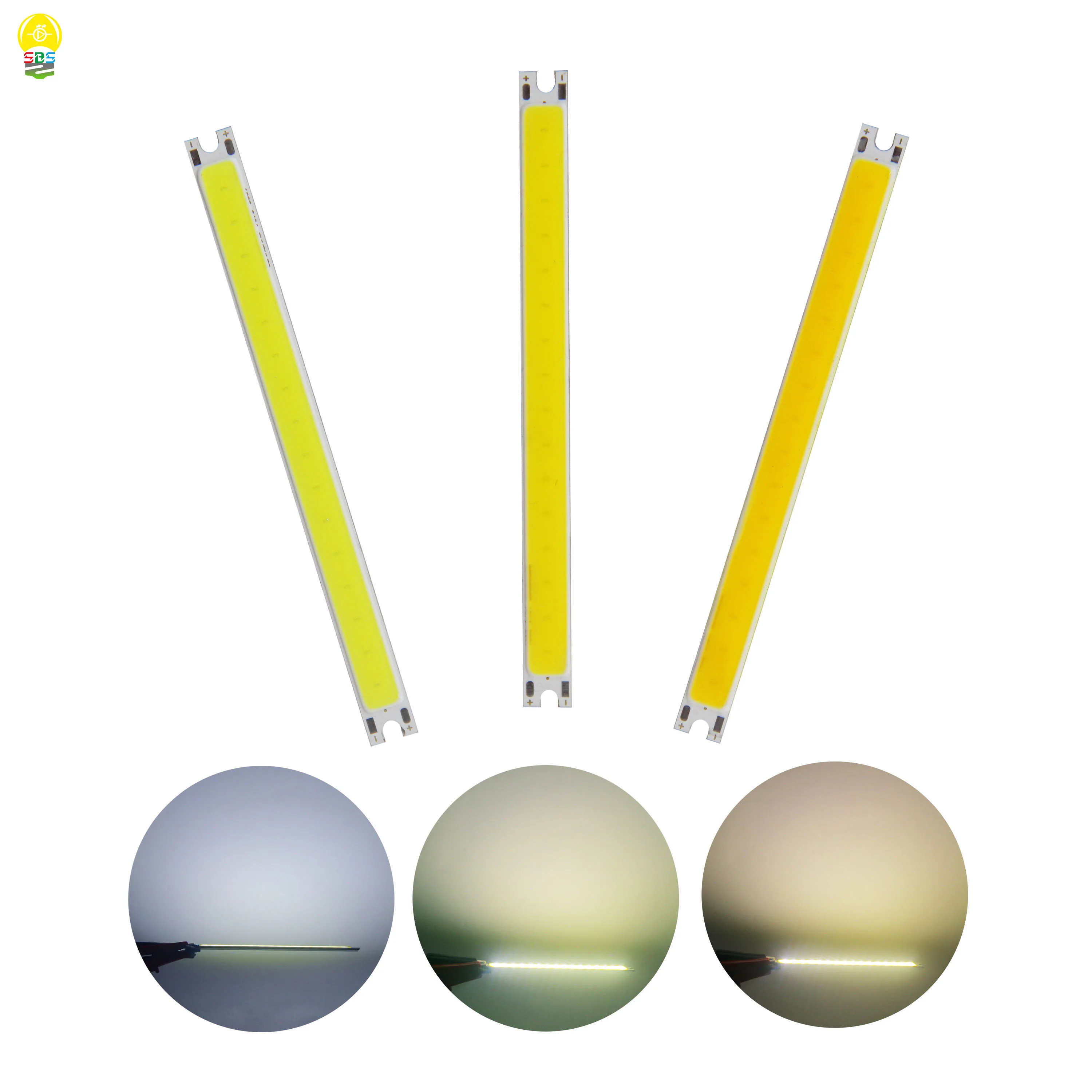 포장 DC 12V 100x8mm 5w COB LED 바 스트립 광원 라이너, LED COB 차가운 자연 따뜻한 흰색, DIY 램프용, 1 개 5 개 10 개