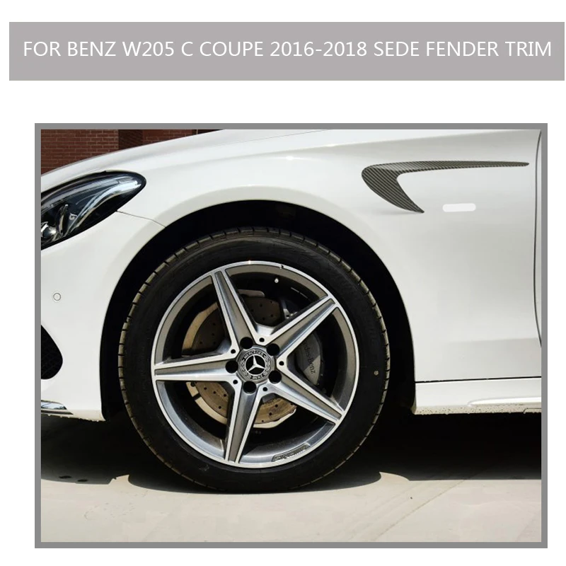 W205 углеродное c coupe боковое крыло вентиляционное отверстие отделка для Benz w205 c180 c200