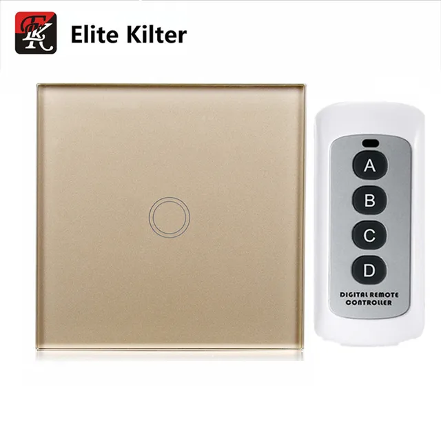 Télécommande Tactile En DoréeÀ UniqueMuralPanneau Couleur Verre De Interrupteur Standard L'ueFeu WHbEID29eY