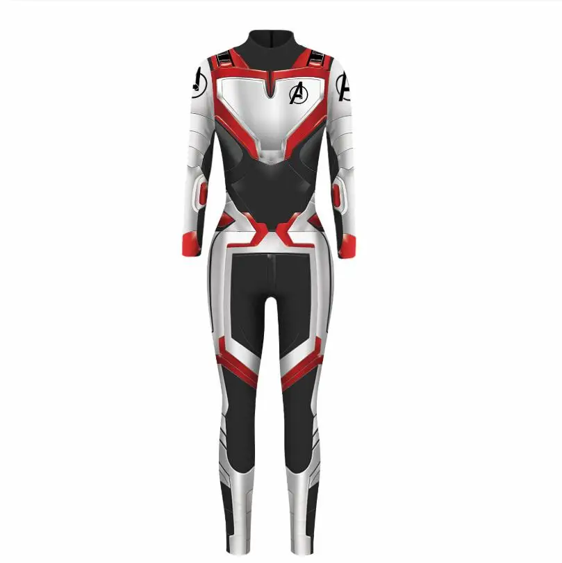 Avengers Endgame 4 Quantum Realm Fashion Fitness costume jumpsuit cosplay 3D printed sexy women's tight-fitting jumpsuit K007