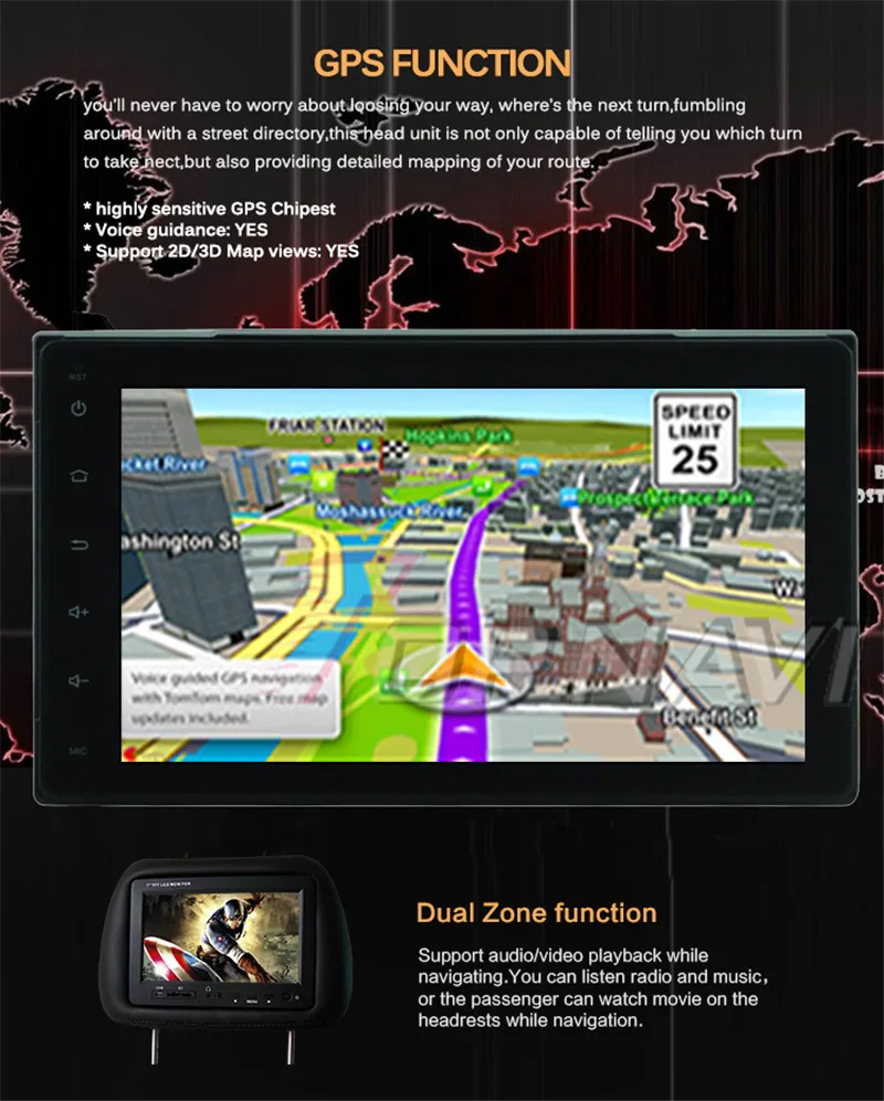 car multimedia gps For Toyota Corolla 2017