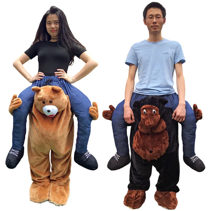 

Fun Joke Riding Teddy bear Clothing Accessories for Plush Stuff Peg Leg Animal Pranks Interesting Amusing Novelty Family Toys