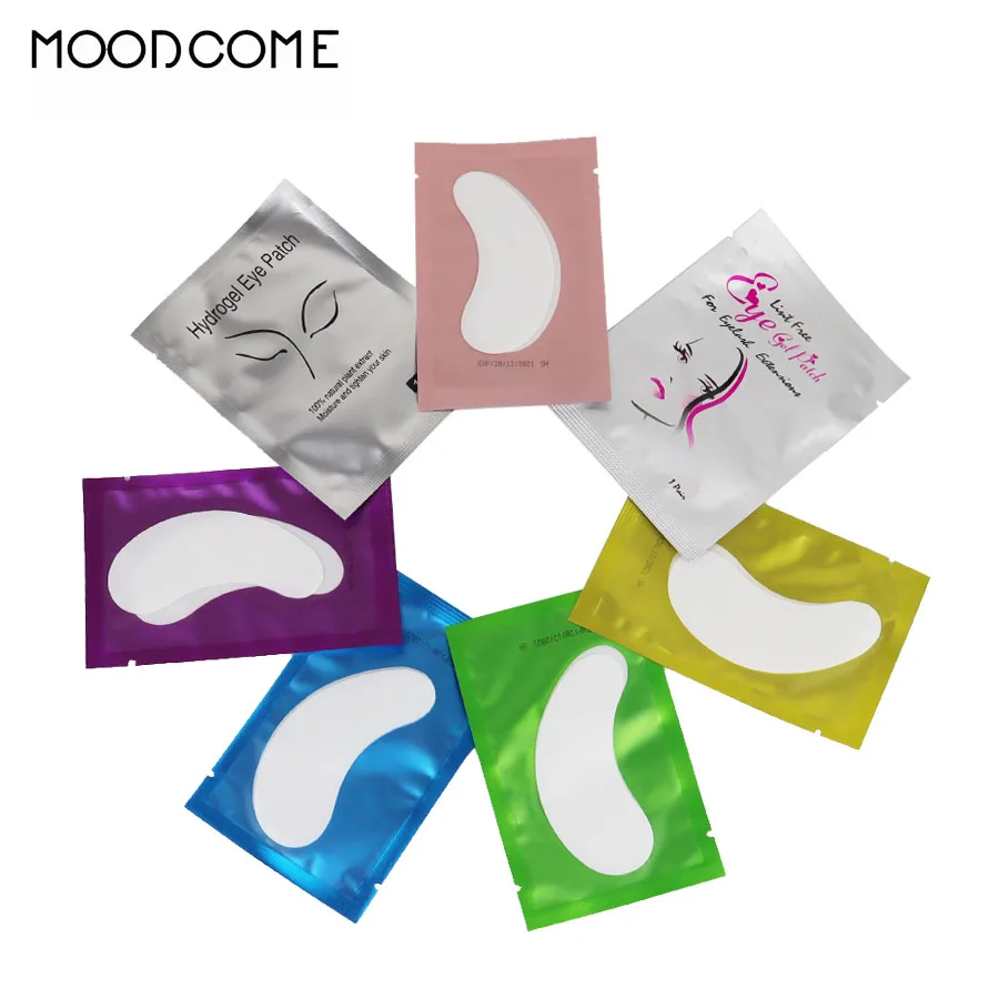 

Eye Pads Grafting 20/50 Pairs Eyelash Extension Disposable Viscosity Gel Paper Non-woven Fabric Pad Lash Extension Supplies