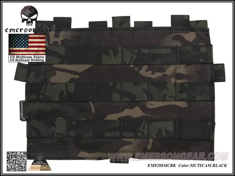 EmersonGear MOLLE Panel For:AVS JPC2.0 VEST Hunting Vests accessories EM9288MCBK Multicam Black