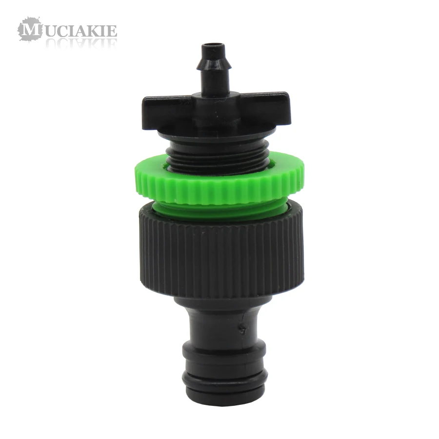

MUCIAKIE 2LOTS Interchangeable Quick Hose Fitting 16mm Seal Speed Interfaces Agriculture Forestry Systems to 4mm Barb