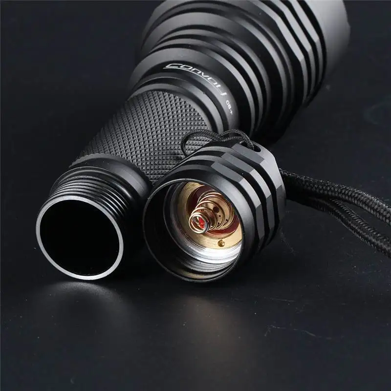  Convoy C8+ SST40 2000 Lumens 6500K 18650 Flashlight Work Lamp Waterproof Outdoor Hunting LED Torch 