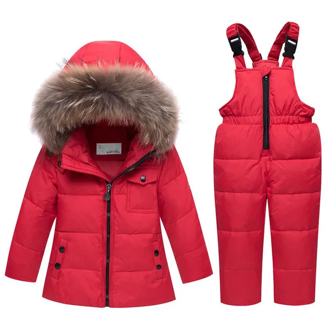 Buy Children Snowsuit Snow Clothes Girls Clothing Set
