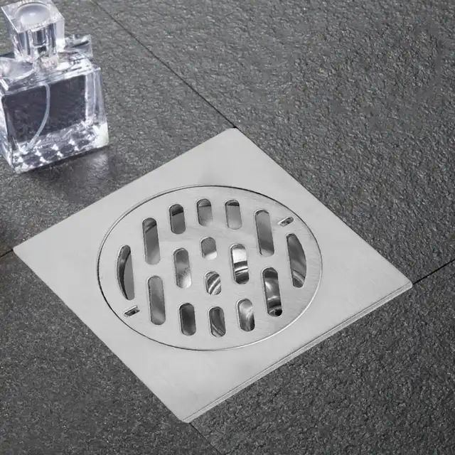 Stainless Steel Floor Drain Square Cover Deodorize Shower Waste