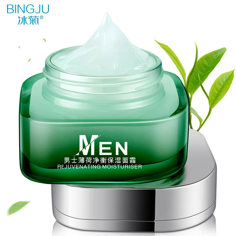 

BINGJU Men's Mint Face Cream Anti Wrinkle Anti Aging Moist Nourishing Facial Cream Cream Materials Skin Care Firming Care