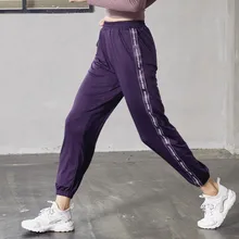 Быстросохнущие спортивные штаны для женщин, свободные штаны с высокой талией для йоги, Осенние тонкие штаны для бега, фитнеса