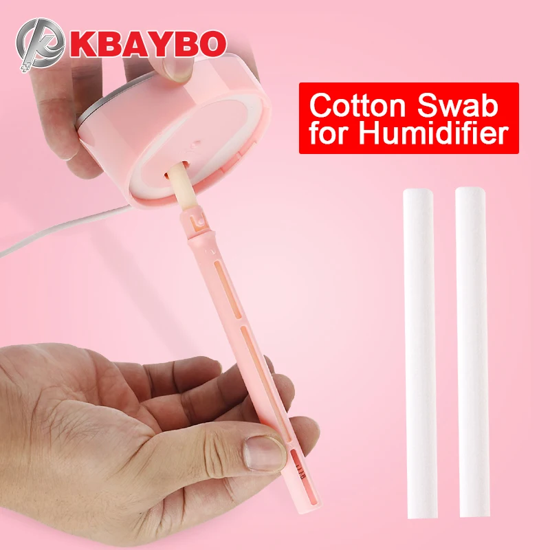 

8mm*130mm Cotton Swab for Air Humidifier for car diffuser Aroma Diffuser Humidifiers Filters Can Be Cut Replace Parts 10 PCS/set
