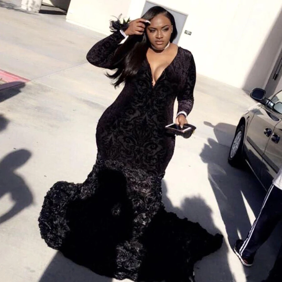 girls plus size black dress