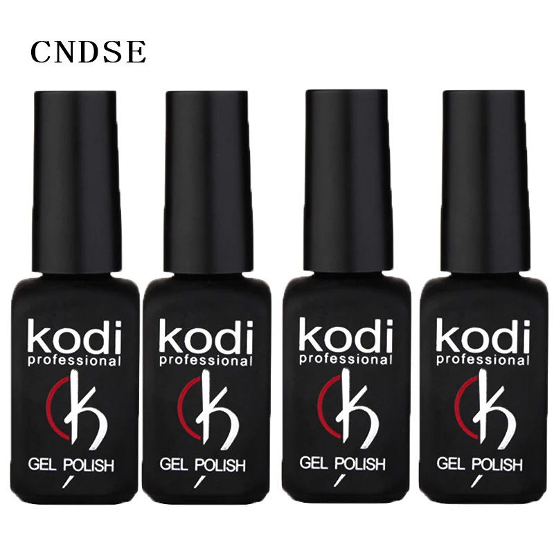 

Kodi 4Pcs/Set Gel Rubber Base And Top 12ml UV Resin LED Varnish unhas de gel Vernis Semi Permanent Gel Polish Primer Lacquer