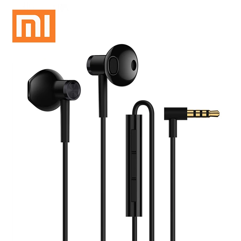 Оригинальный Новый Xiaomi mi двойной драйвер наушники 3 5 мм Половина In Ear DC Dyna c