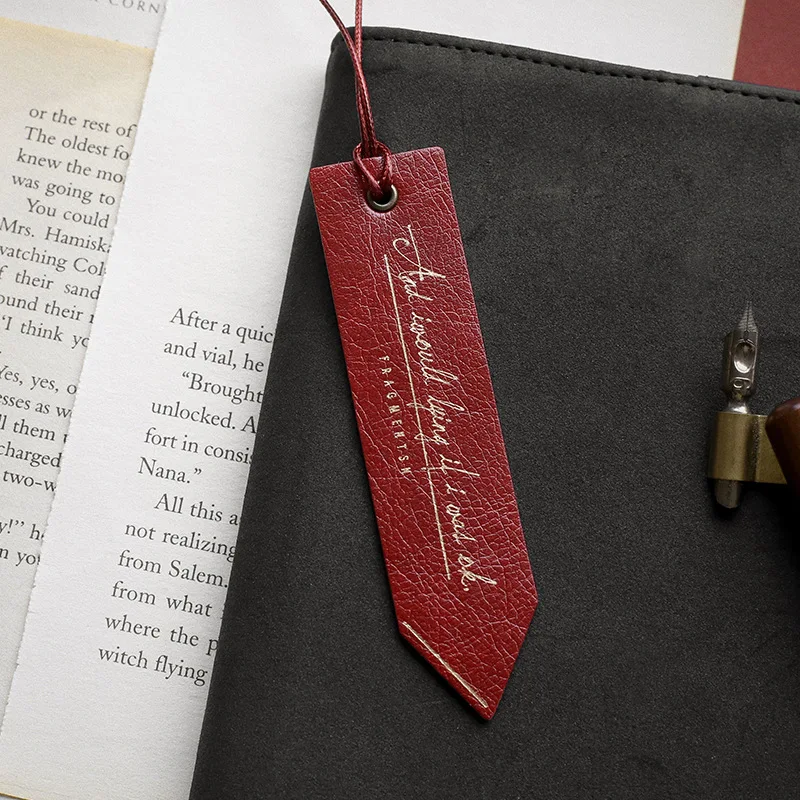 

Memories Vintage PU Leather Bookmark Book Accessories Office School Gift Cool Stationery