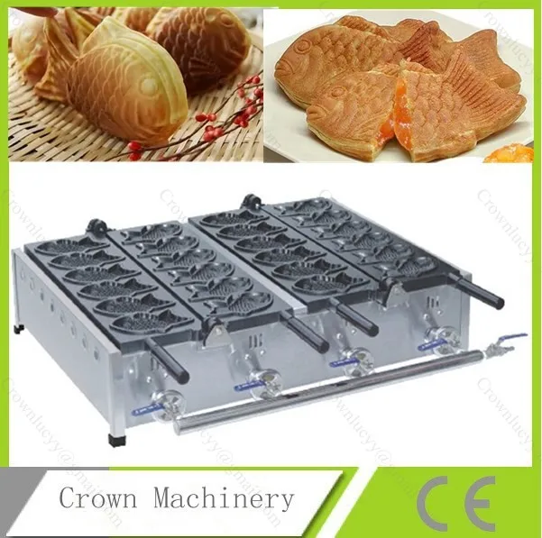 Газовая машина для производства рыбы taiyaki электрическая модель 12 шт. | Бытовая