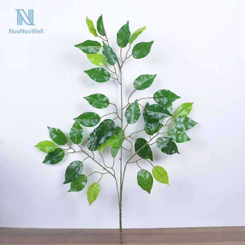 Nuonuowell 12x21 ''спреи Banyan оставляет искусственное растение Листьев Реального touch