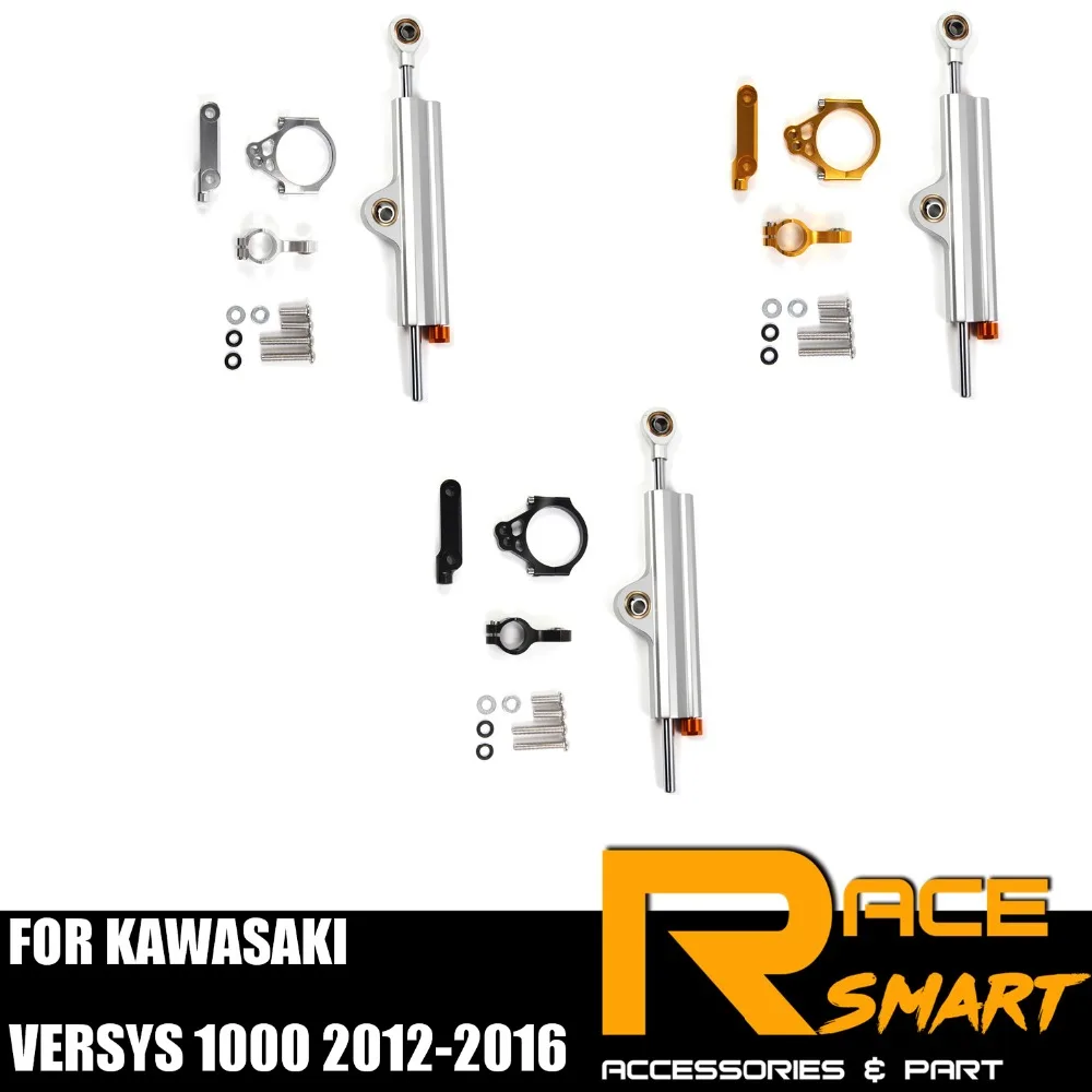 

For KAWASAKI VERSYS 1000 2012 - 2016 Steering Damper Stabilizer Kit Motorcycle accessories CNC 2013 2014 2015 VERSYS-1000