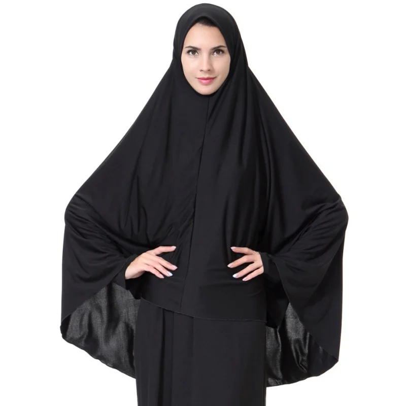 Черный уход за кожей лица крышка Абаи исламский химар мусульманской одежды халат с платком кимоно мгновенных длинный хиджаб арабский/длинные абаи одежды W3