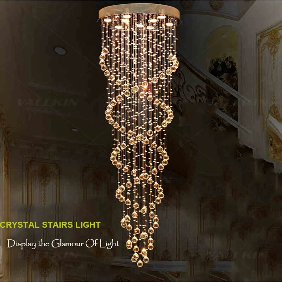 Lustres de Cristal Luzes para Sala Venda Quente Luxo Claro Moderno Iluminação Teto Lustres Jantar Interior Escadas Corredor Mod. 136395 4 Cheap chandelier lighting