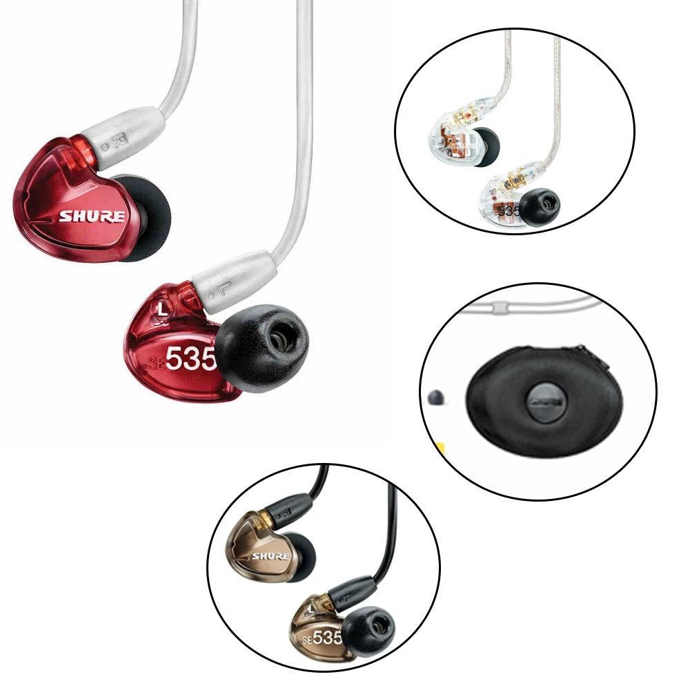 

For Iphone Android Mobile SE 535 3.5mm Wired Earphone High Noise Redution Listening Headset Mini In-ear Headphone SE215