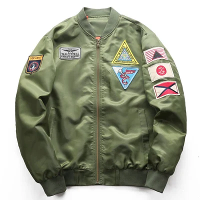 DIMUSI куртка-бомбер мужская Ma-1 летная куртка пилот ВВС Мужская Ma1 армейская зеленая мотоциклетная куртка и пальто 6XL, TA039 - Цвет: Army Green